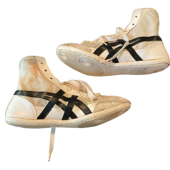 ASICS Onitsuka Tiger Wrestling Shoes Size 8 - Rare And First ASICS Shoe - Picture 4 of 9